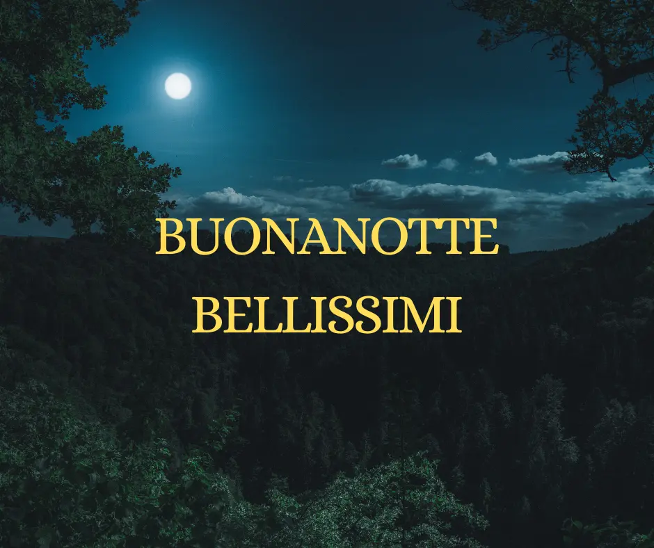 Buonanotte Bellissimi