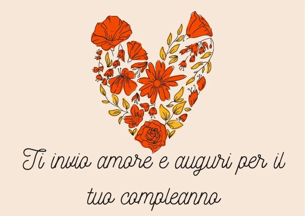 Con amore e buon compleanno