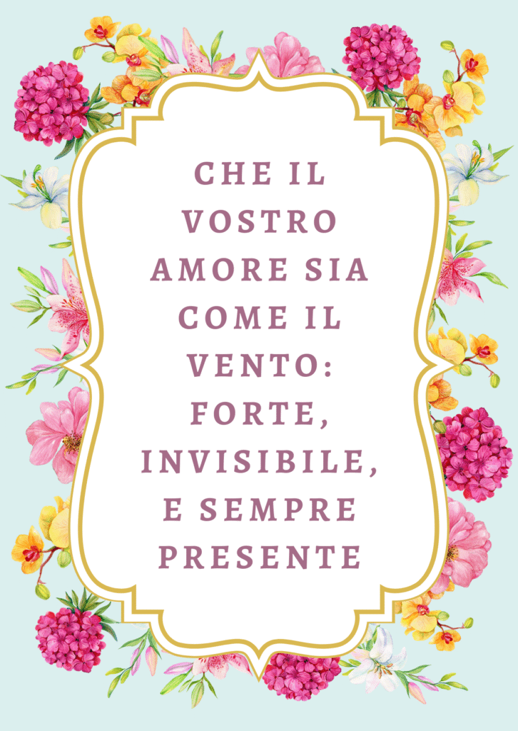 Frase de la boda del amor