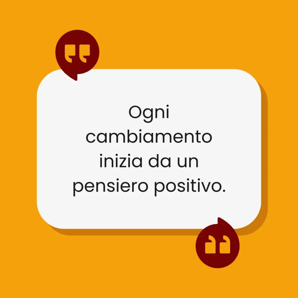 Frase di pensiero positivo