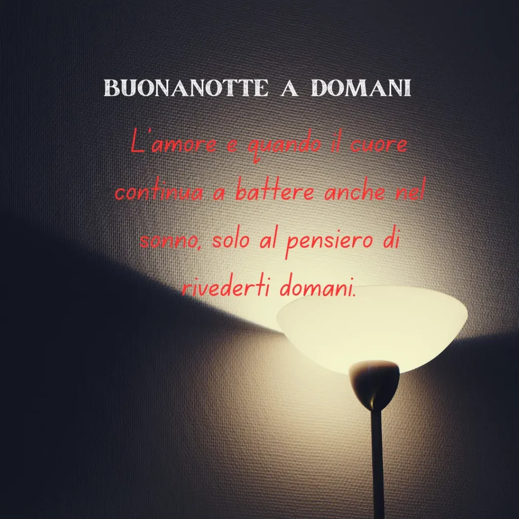 buonanotte a domani