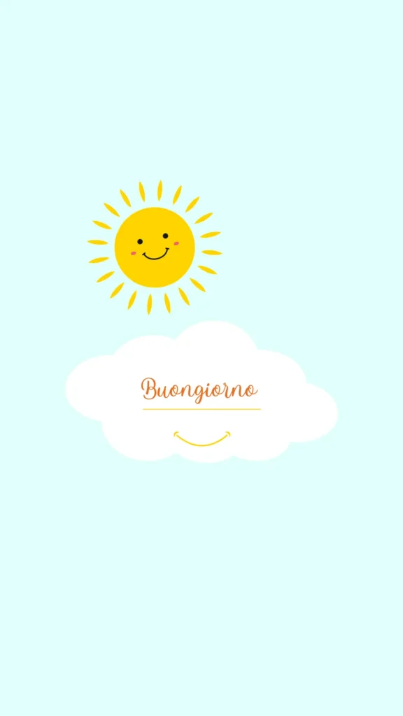 Il sole dice Buongiorno