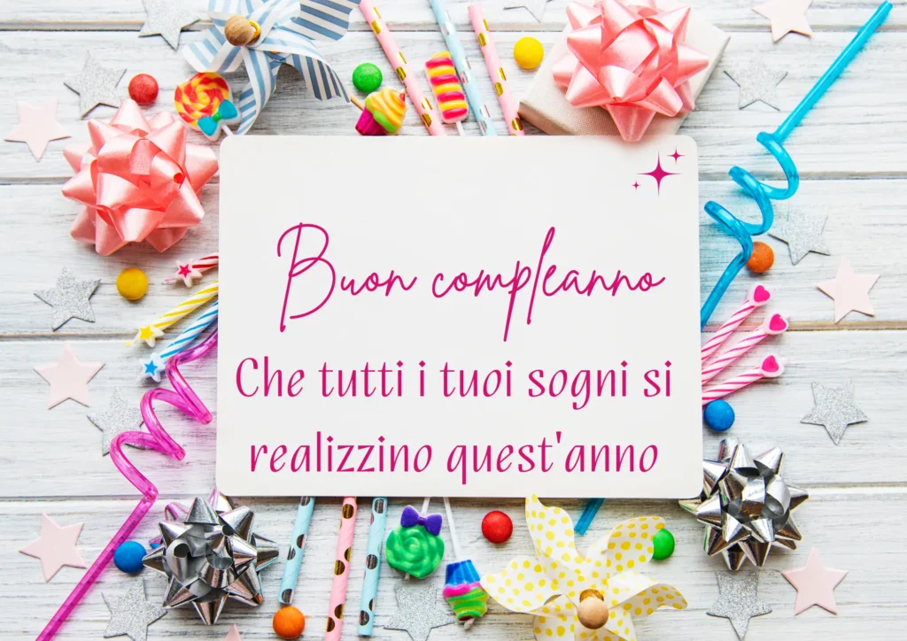 Immagine di compleanno con auguri